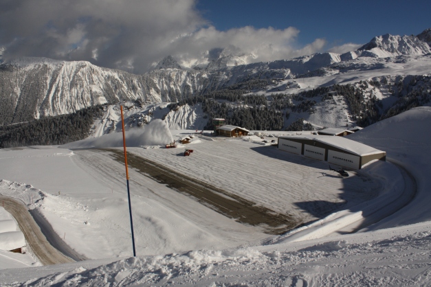 The airstrip at Courchevel